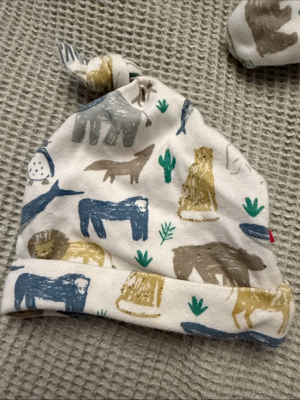 Magnetic Me NB Animal Print Convertible Sleep Gown with Hat